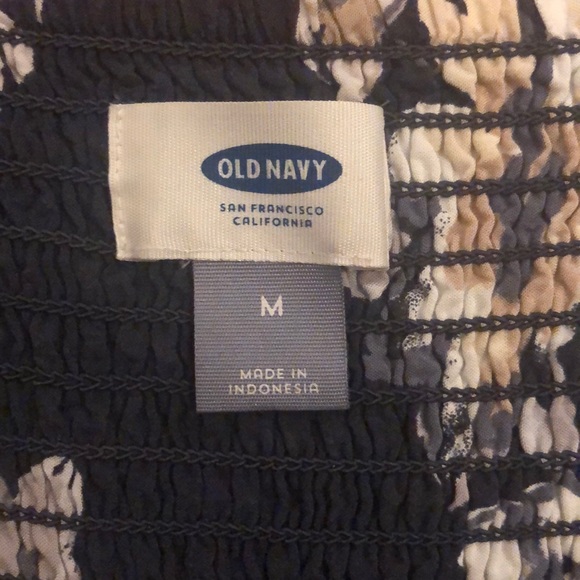 Powder Navy Dress W/Cream Floral Print - Picture 6 of 7